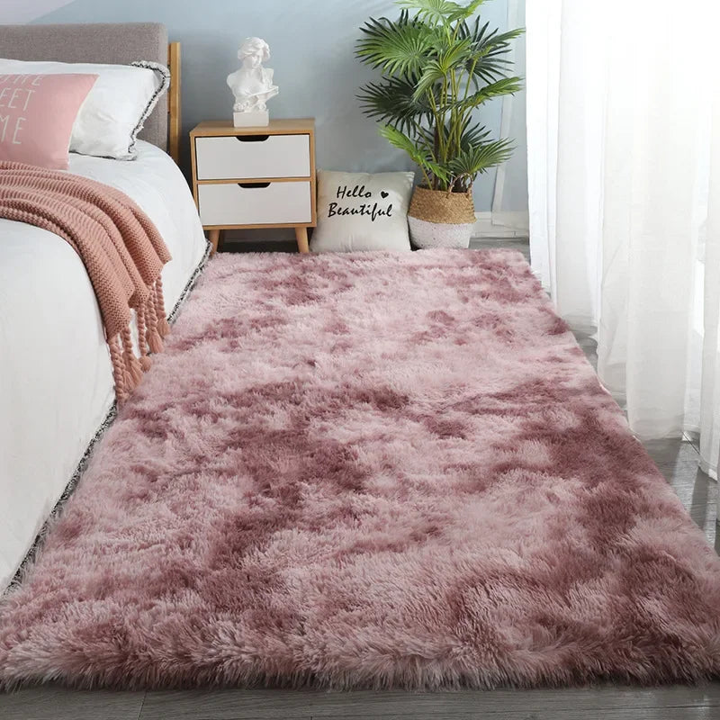Gray Carpet for Living Room Plush Rug