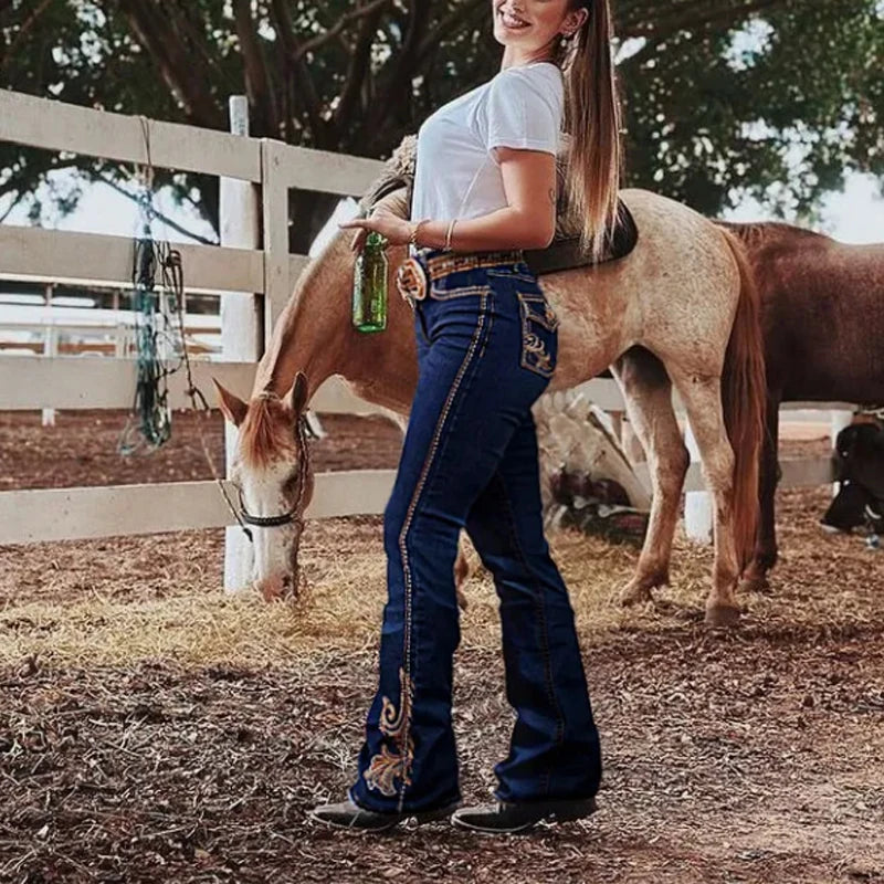 Cowgirl Boo-Cut Denim Jean