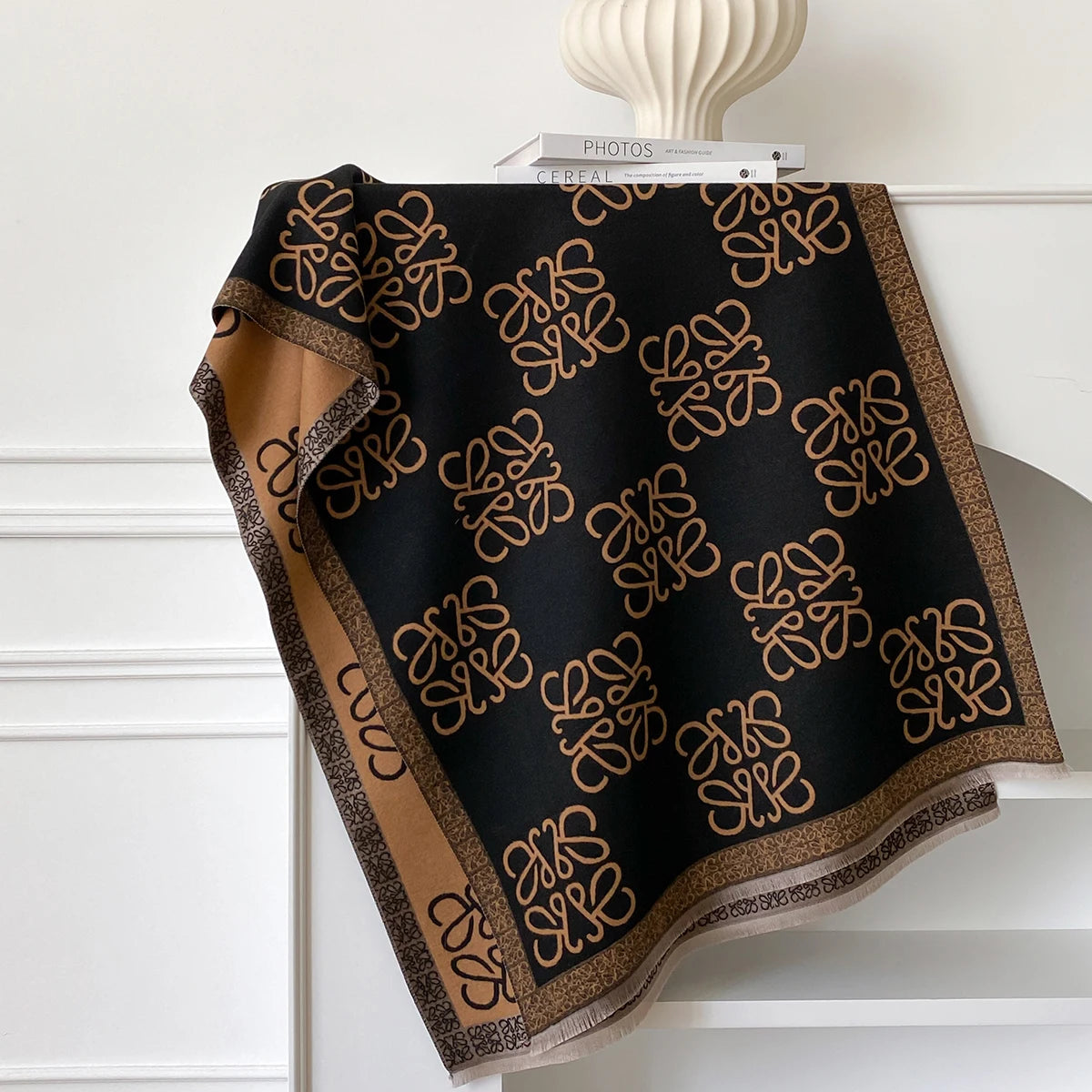 سكارف الكشمير الدافئ الفاخر