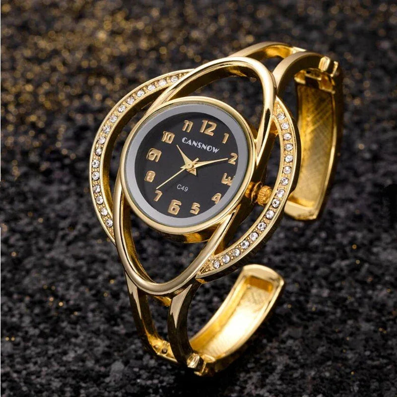 Luxury Steel Quartz Wristwatch Watch
