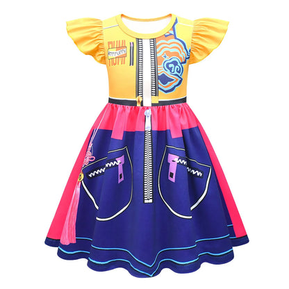 Popular Movie Hallyu With Sequin Print Costume Dress
