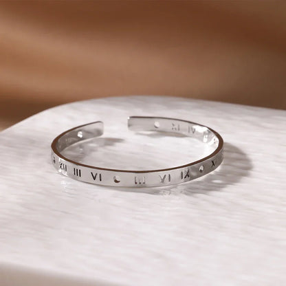 Adjustable Bangle Stainless Steel Bracelet