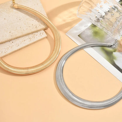 Exaggerated Heavy Metal Chunky Choker Necklace