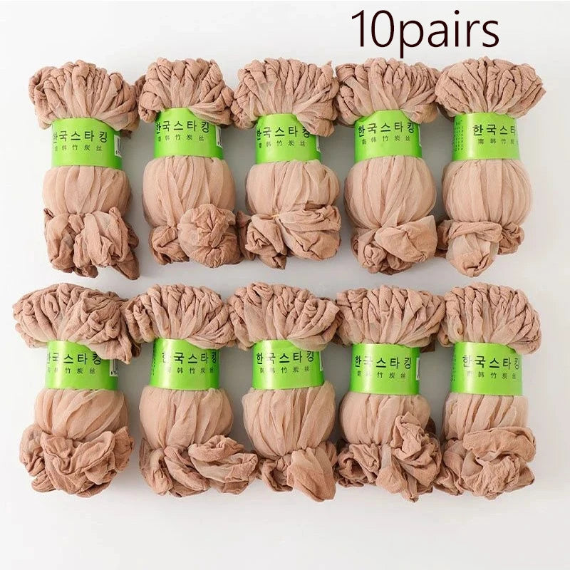 10-50Pairs Transparent Ultrathin Sexy Crystal Short Ankle Sock