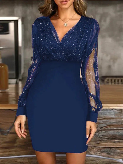 Long Sleeve Mini Sexy Dresses