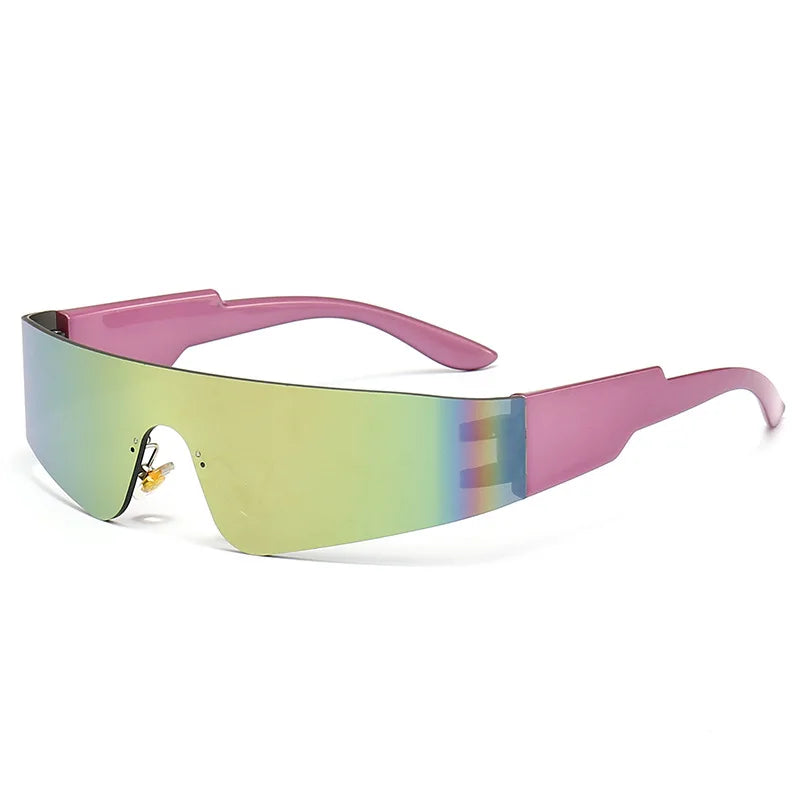 Sports Cyberpunk Frameless Anti Ultraviolet Sunglasses