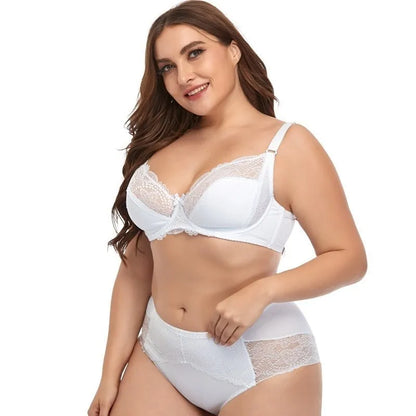 طقم ملابس داخلية مثيرة بمقاس كبير من الدانتيل من Beauwear