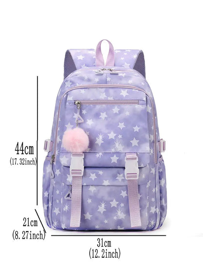 KPop Demon Hunters Print Student Backpack Large Capacity Schoolbag