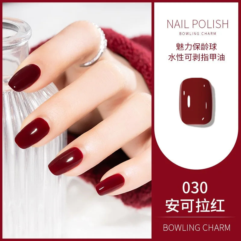 40 Colors Nail Polish Water-based Quick Drying Tearable Nail Art