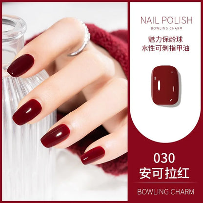 40 Colors Nail Polish Water-based Quick Drying Tearable Nail Art