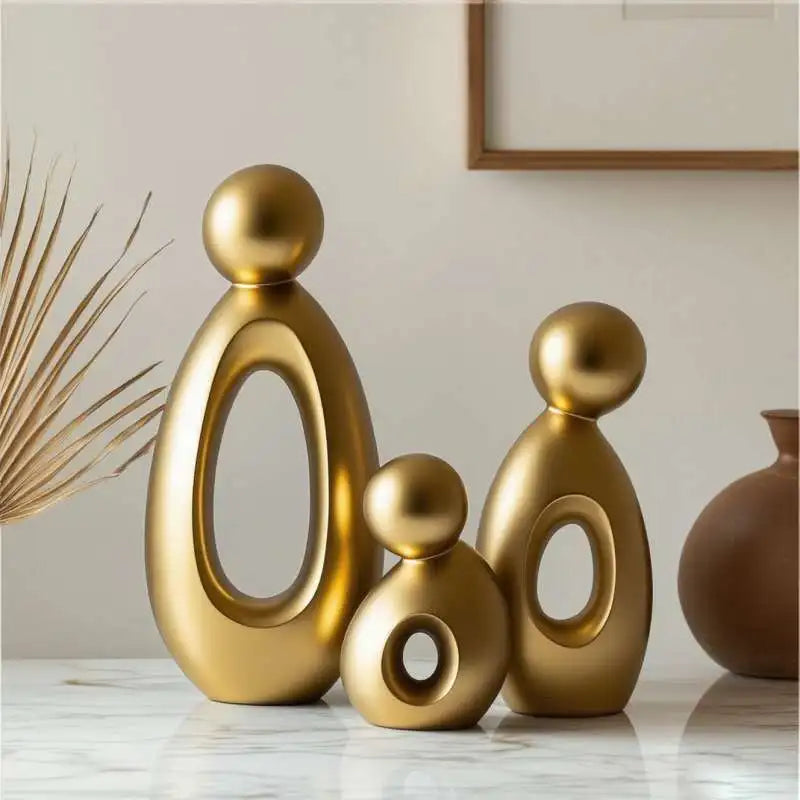 Simple Family Statue Modern Style Home Decor