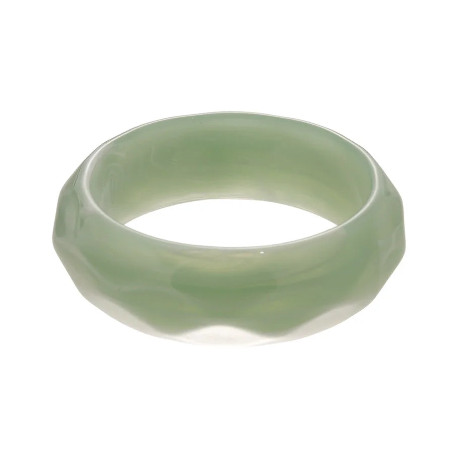 Vintage Acrylic Cuff Irregular Geometric Wide Bangles Bracelets