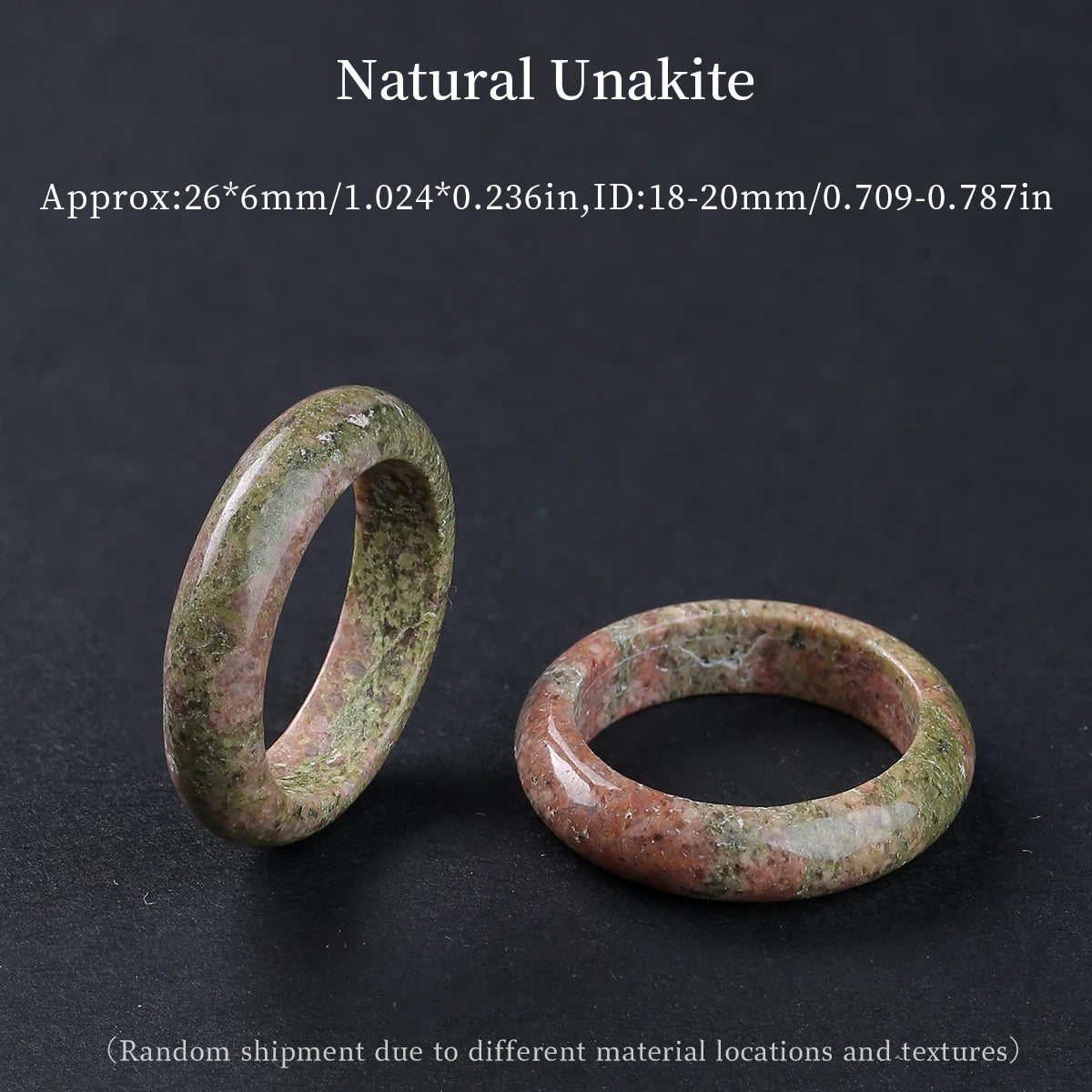 1 Pc Natural Crystal Stone Energy Healing Ring