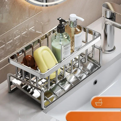 Carbon Steel Sink Sponge Drain Rack