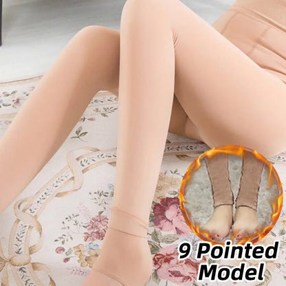 Warm Thermal Pants Polar Pantyhose Velvet Tights Skin Effect High Waist Wool Leggings