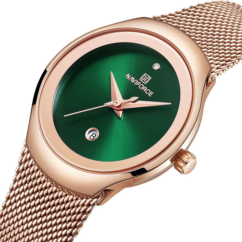 Rose Gold Ultra Thin Luxury Waterproof Quartz WristWatch