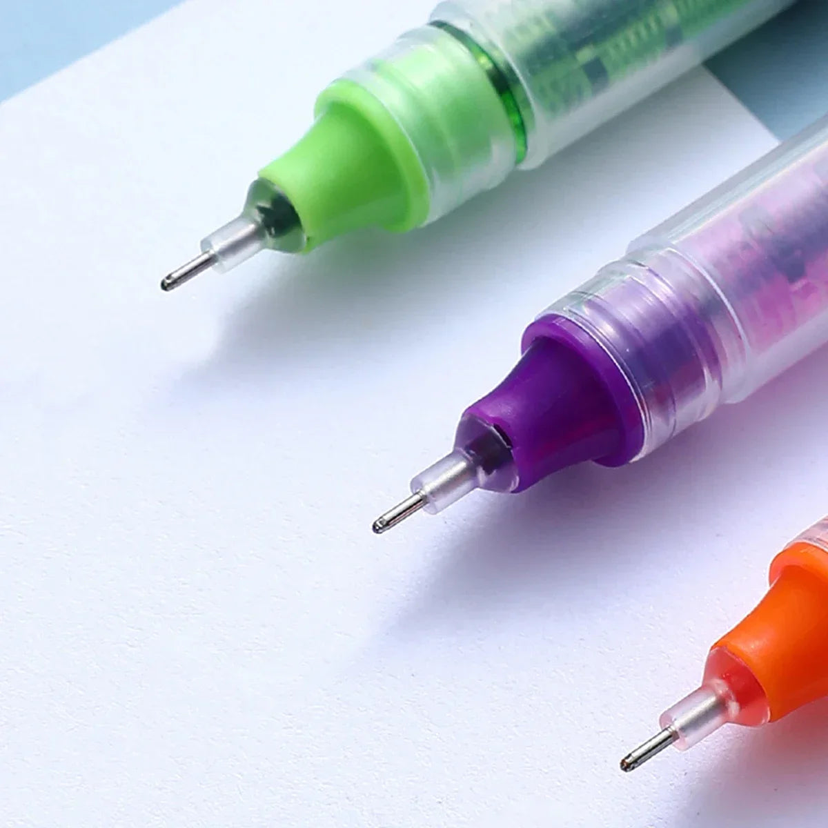 10 Pcs Color Gel pens Quick Drying Large Capacity Marking Drawing