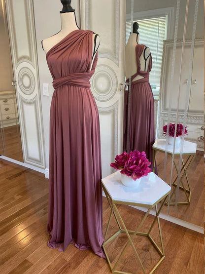 Rust Bridesmaid Dress Infinity Multiway Maxi Bridesmaid Dress