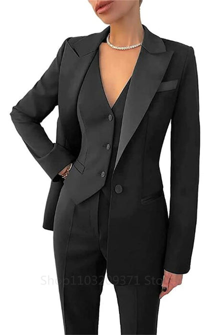 Elegant Long Sleeve Suit Jackets Set