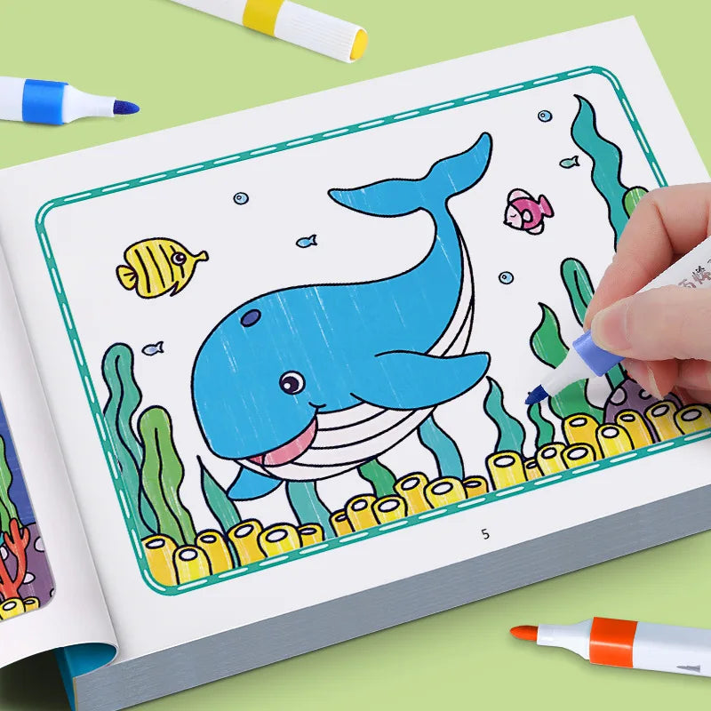 Cartoon Animal Drawing Book Children's Coloring Book
