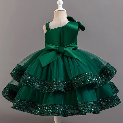 Flower Sequins Short Sleeveless Costume Cosplay