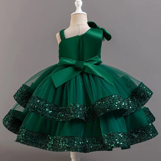 Flower Sequins Short Sleeveless Costume Cosplay