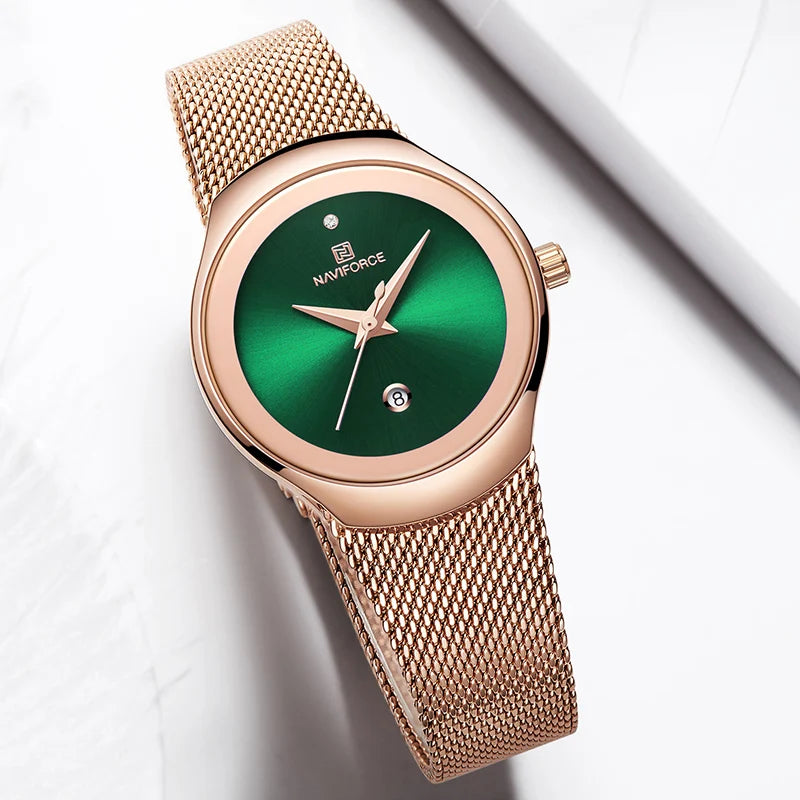 Rose Gold Ultra Thin Luxury Waterproof Quartz WristWatch