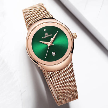 Rose Gold Ultra Thin Luxury Waterproof Quartz WristWatch