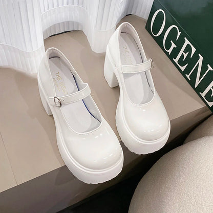High Heels Mary Jane Chunky Shoes