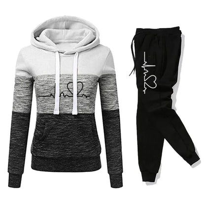 Tracksuit Printing Hooded Jogging Pullovers
