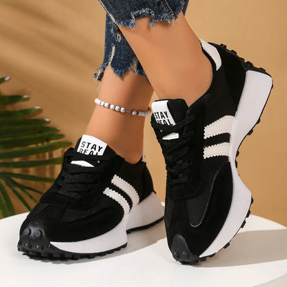 Elegant Lace Up Casual Sports Shoes