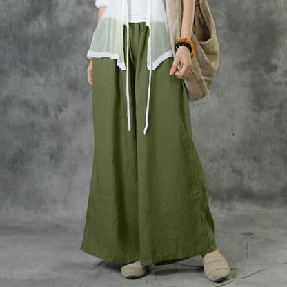 Wide Leg Korean Trousers