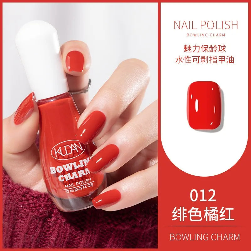 40 Colors Nail Polish Water-based Quick Drying Tearable Nail Art