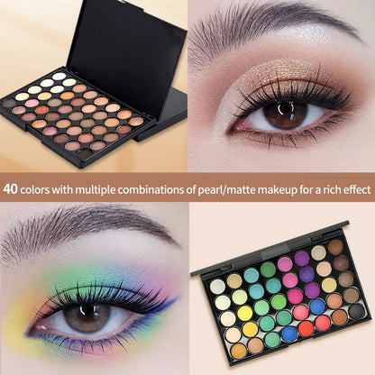 Glitter Eyeshadow Palette Matte Waterproof Cosmetics