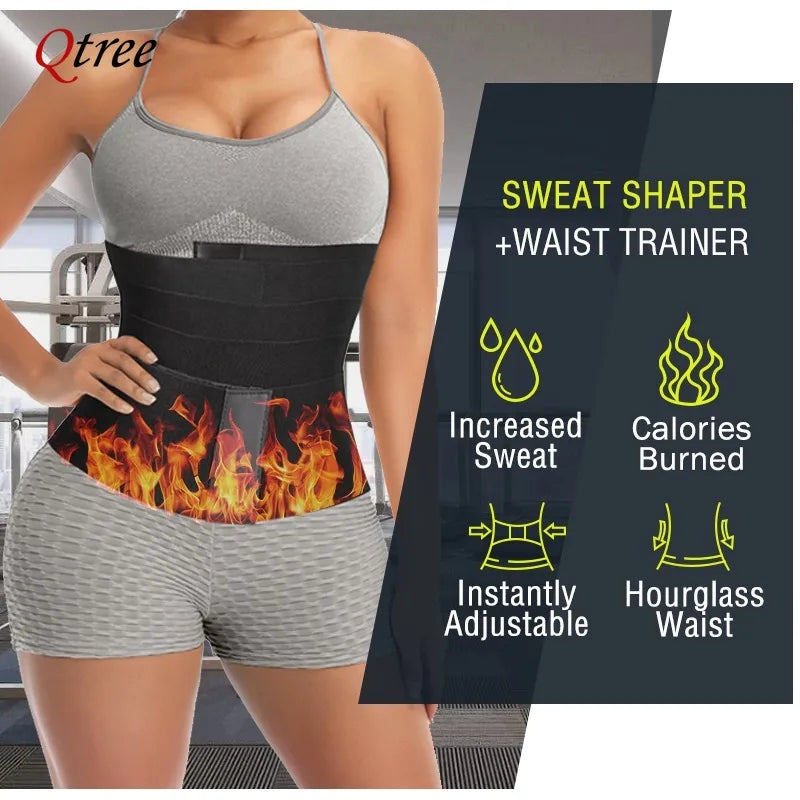 Waist Trainer Body Shaper Sweat Slimming Belt