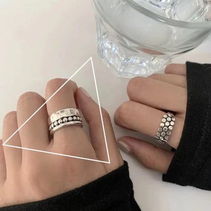 925 Sterling Silver Open Pearl Smile Stackable Finger Ring
