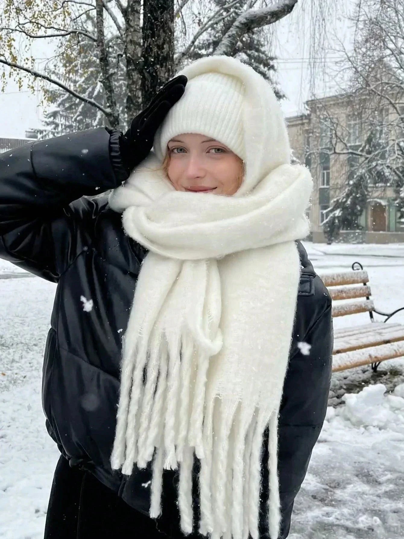 Luxury Cashmere Thickened Warm Shawl Scarf