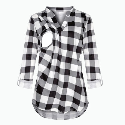 Maternity Breastfeeding T-shirt  Long Sleeve Pregnant