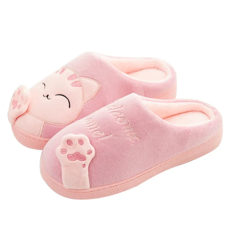 Cartoon Cat Soft Cotton Slippers