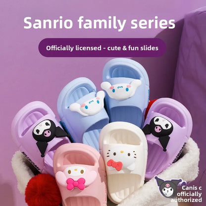 Cute Kuromi Girls Hello Kitty Slippers