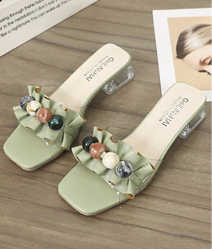 Transparent Crystal Elegant  Slipper