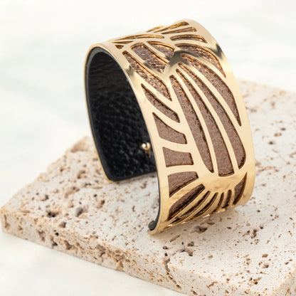 1 set of C-shaped stainless steel gold-plated silver hypoallergenic bracelet