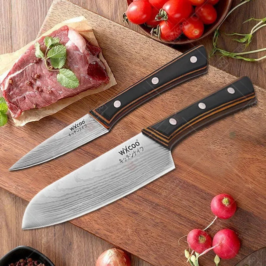 Stainless Steel Japanese Knife Wood Handle