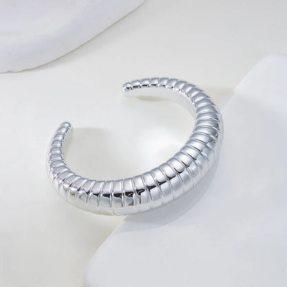 Exaggerated Hip Hop Rock Plastic Cuff Bracelet