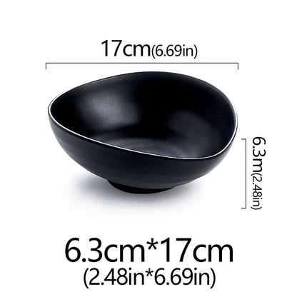 Frosted Melamine Ramen Bowl Imitation Porcelain