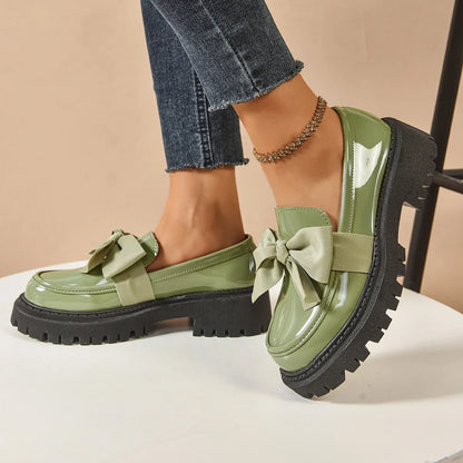 Plus Size Loafers British Style Platform Shoes