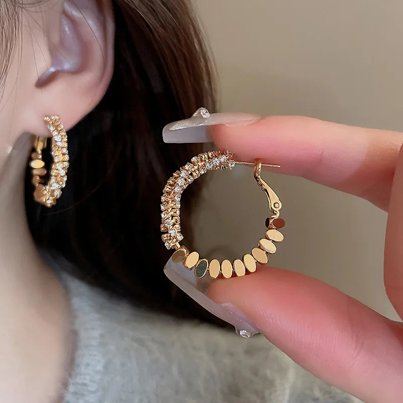 Luxury Big Round Hoop Earrings