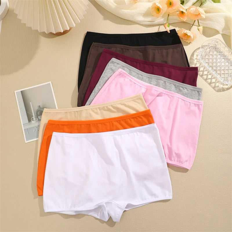 4PCS Cotton Seamless Sports Boxers Underwear  Briefs Cozy Lingerie XS-XL