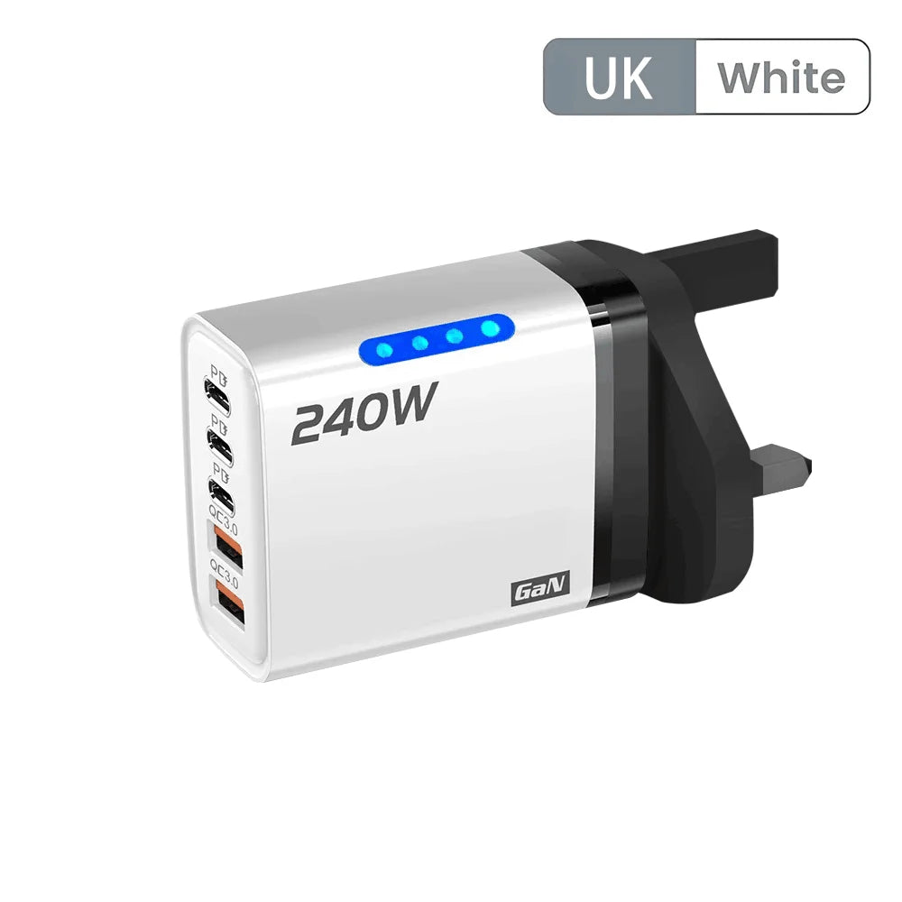 5 in 1 USB C GaN Desktop Charger Fast Charge