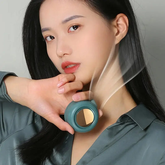 Portable Silent Fan Mini USB Rechargeable Bladeless Electric Clip-on Fan